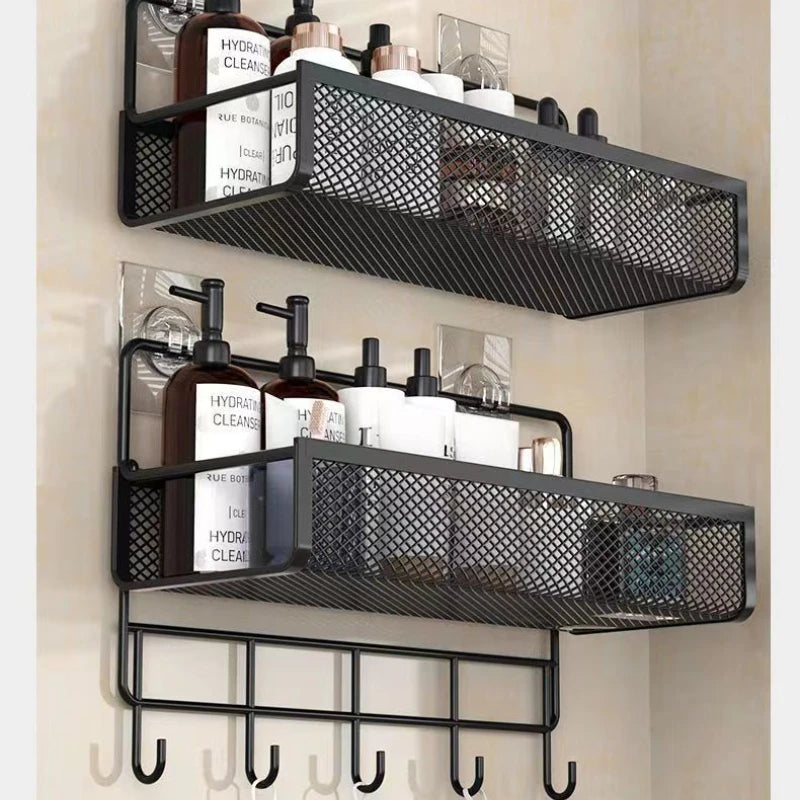 Portable no drill wall mounted storage rack