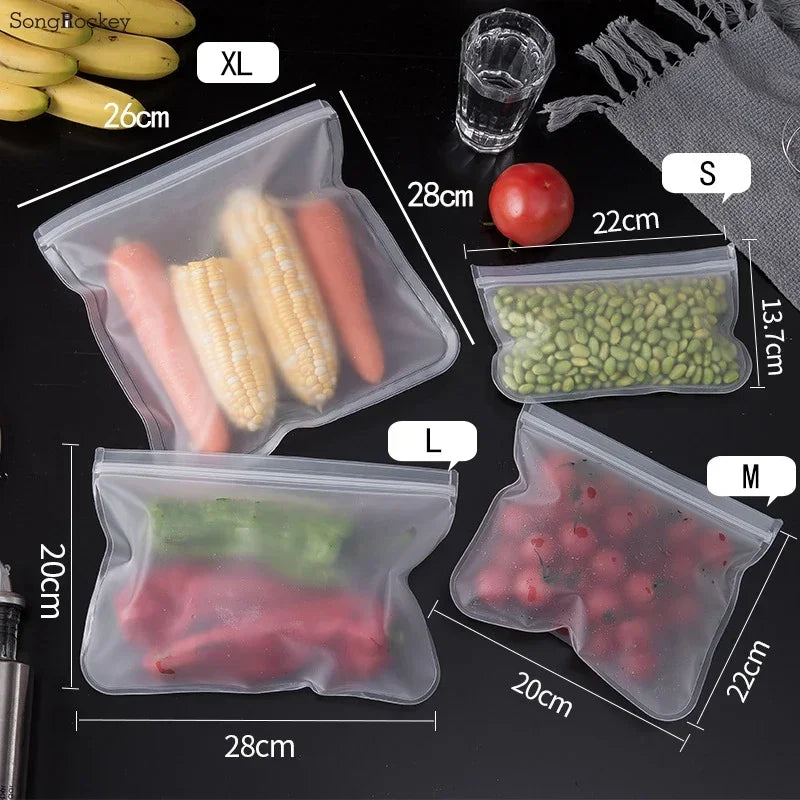 Zip & Save Silicone Pouches