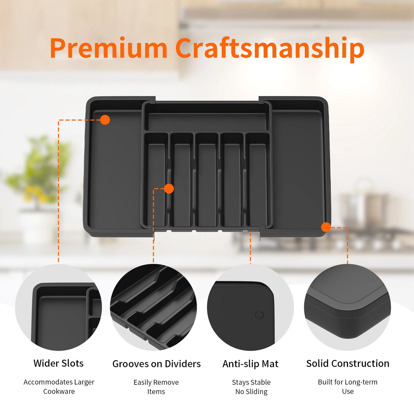 Sleek Cutlery Organiser