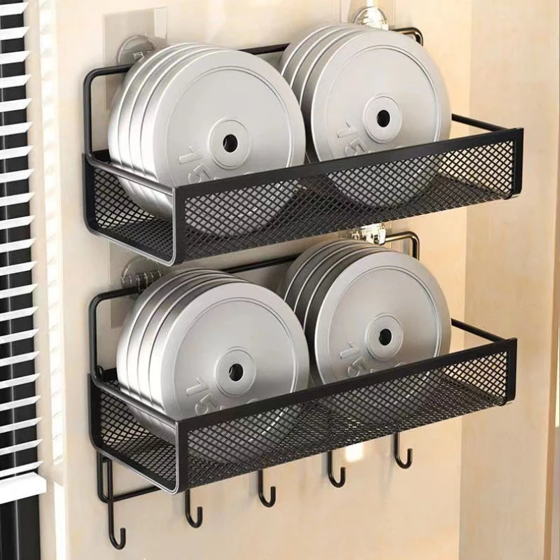 Portable no drill wall mounted storage rack