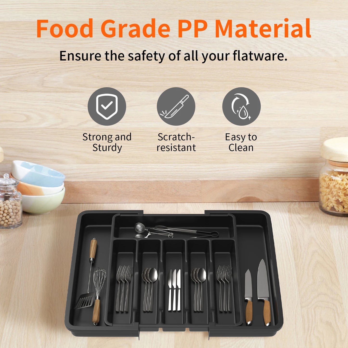 Sleek Cutlery Organiser