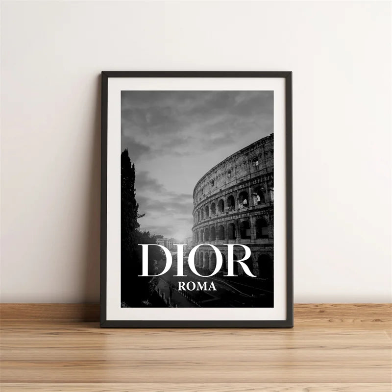 Black & White Canvas Art - Featuring iconic Landmarks