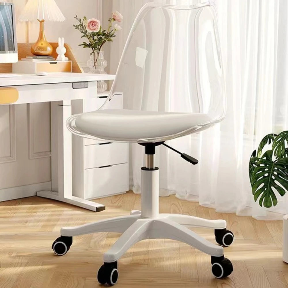 Clear Swivel Desk Chair