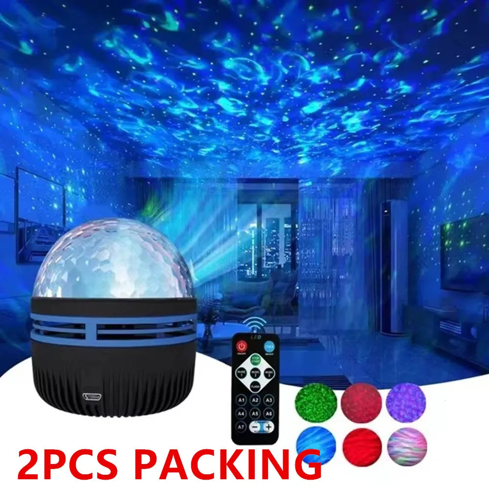 LED Galexy Ocean Wave lamp