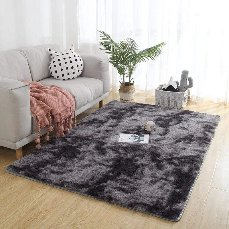 Plush cosy fluffy carpet