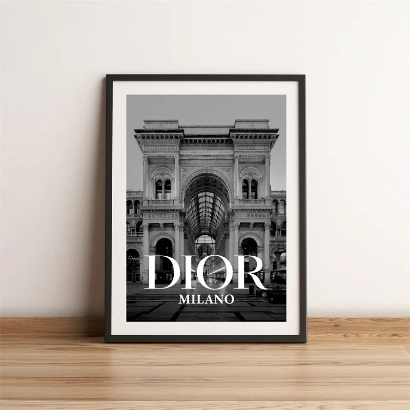 Black & White Canvas Art - Featuring iconic Landmarks