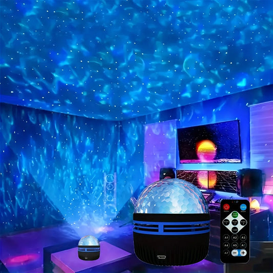 LED Galexy Ocean Wave lamp