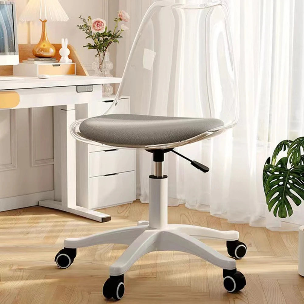 Clear Swivel Desk Chair