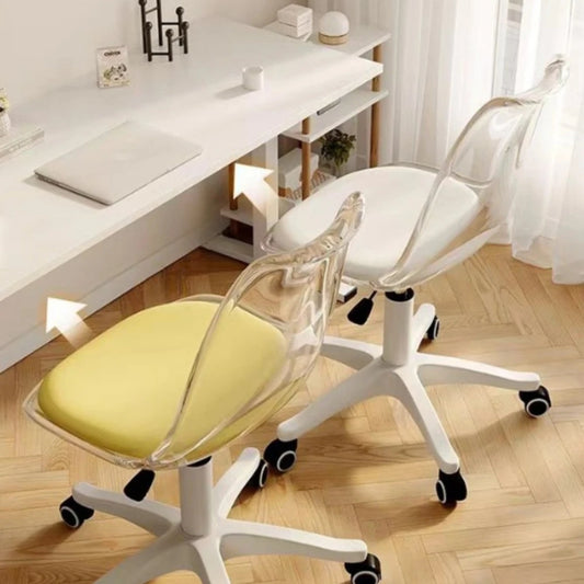 Clear Swivel Desk Chair