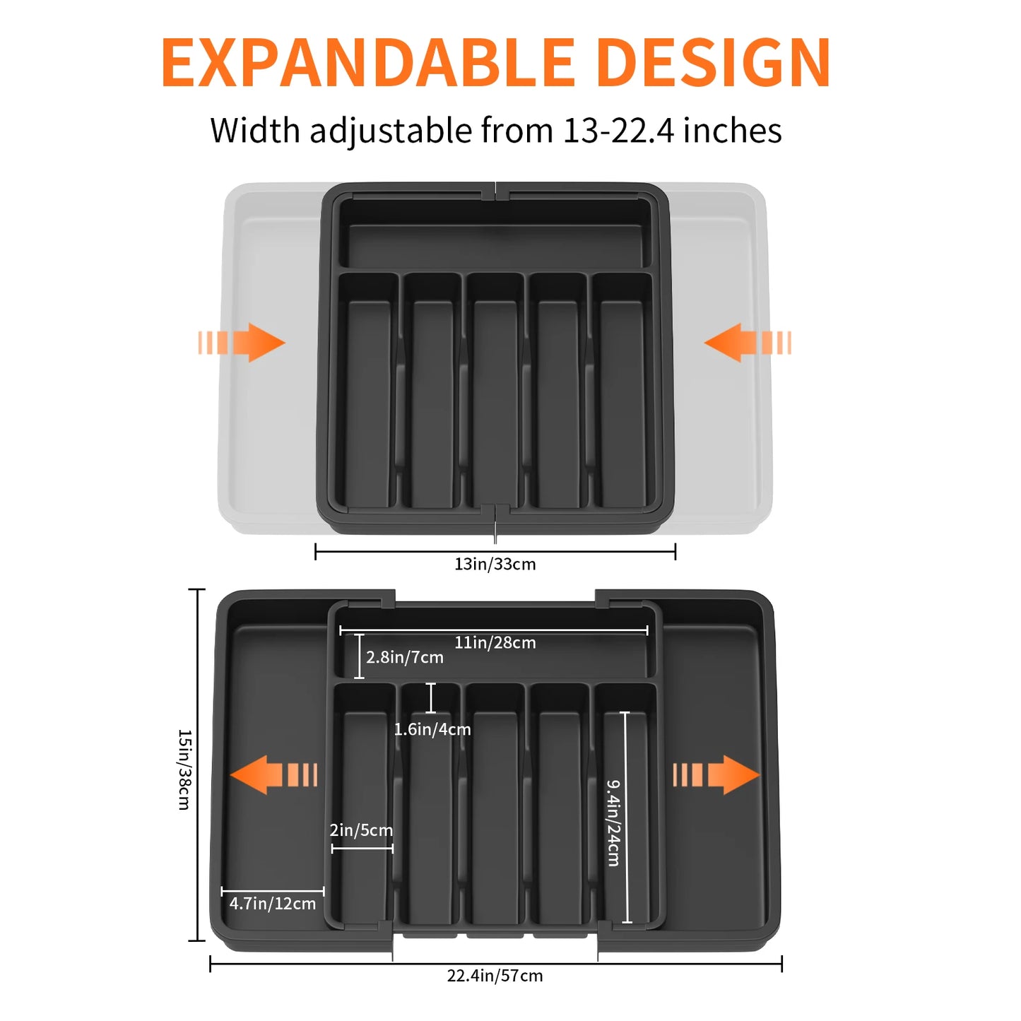 Sleek Cutlery Organiser