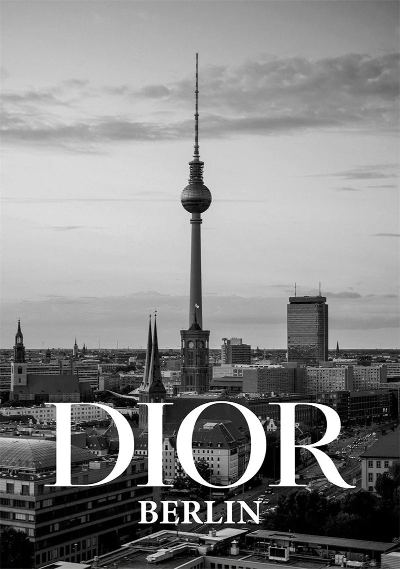 Black & White Canvas Art - Featuring iconic Landmarks