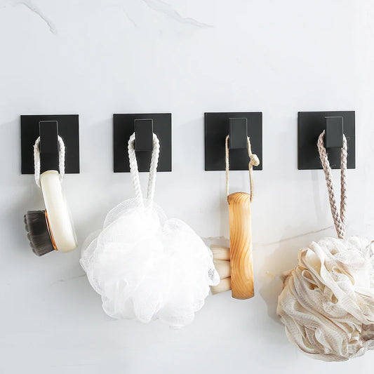Sleek Self-Adhesive Wall Hooks