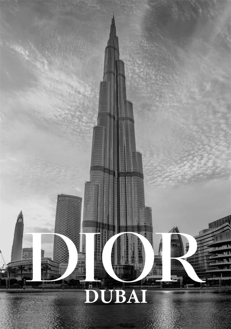 Black & White Canvas Art - Featuring iconic Landmarks