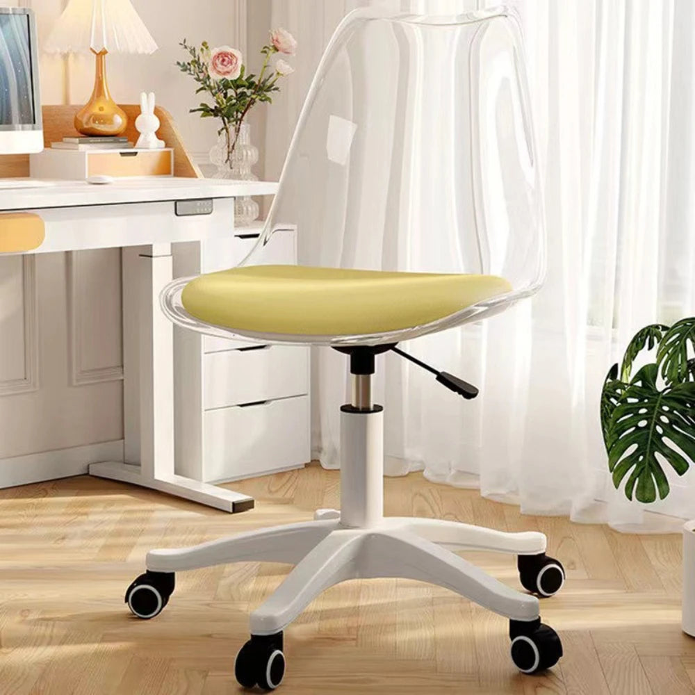 Clear Swivel Desk Chair