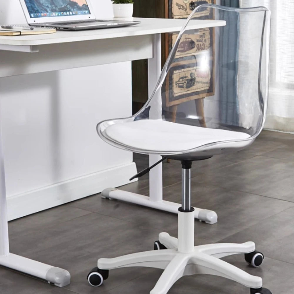 Clear Swivel Desk Chair