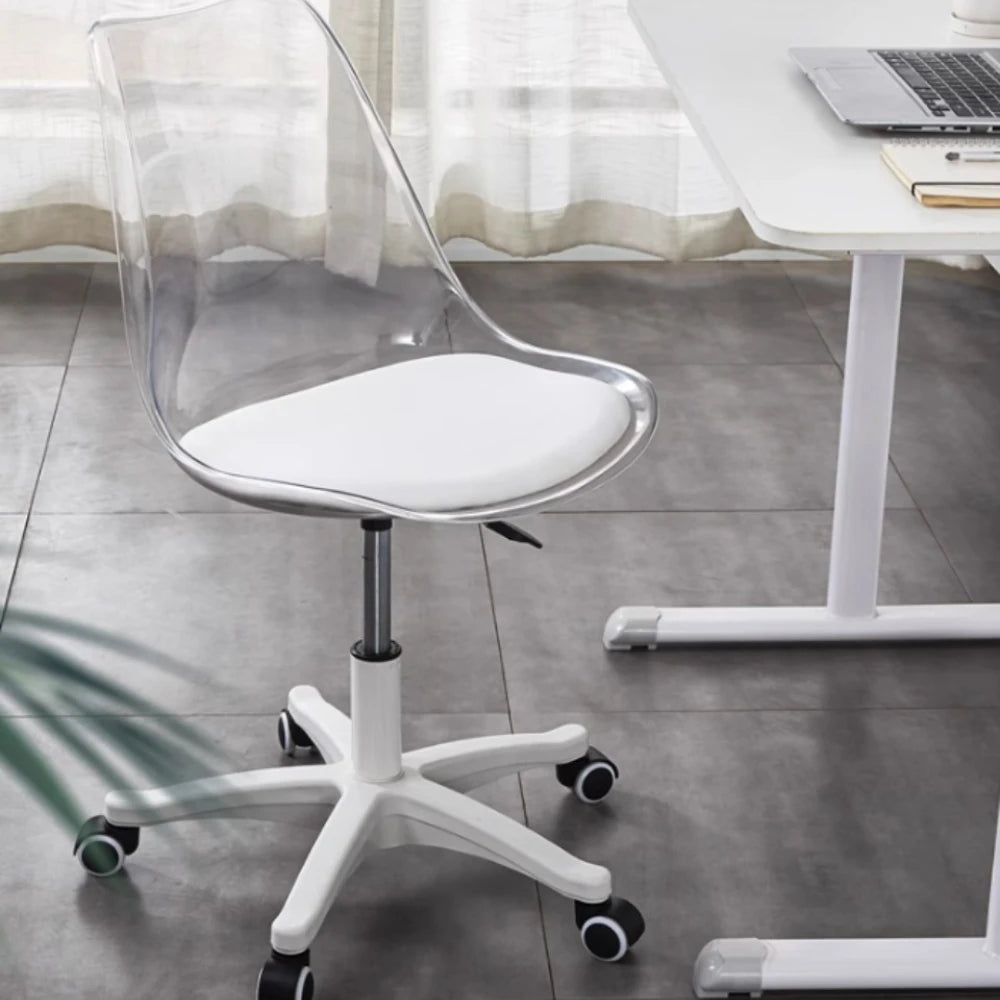 Clear Swivel Desk Chair