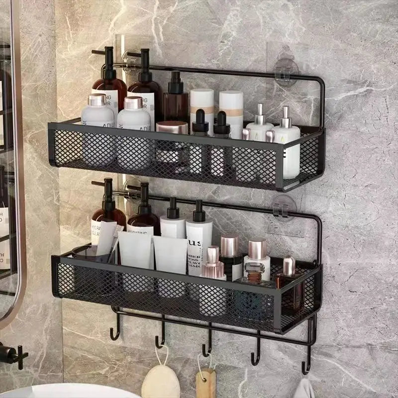 Portable no drill wall mounted storage rack