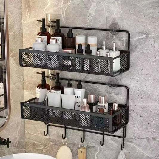 Portable no drill wall mounted storage rack