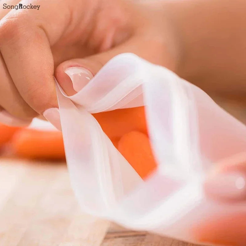 Zip & Save Silicone Pouches