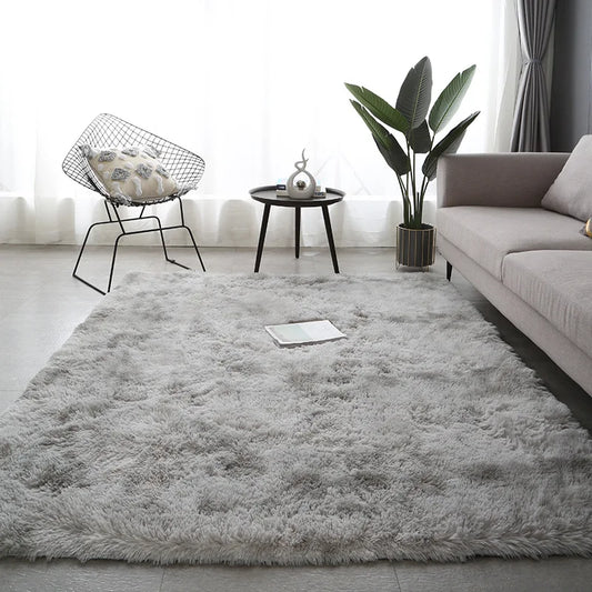 Plush cosy fluffy carpet