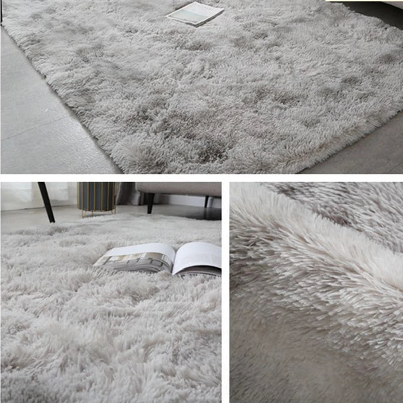 Plush cosy fluffy carpet