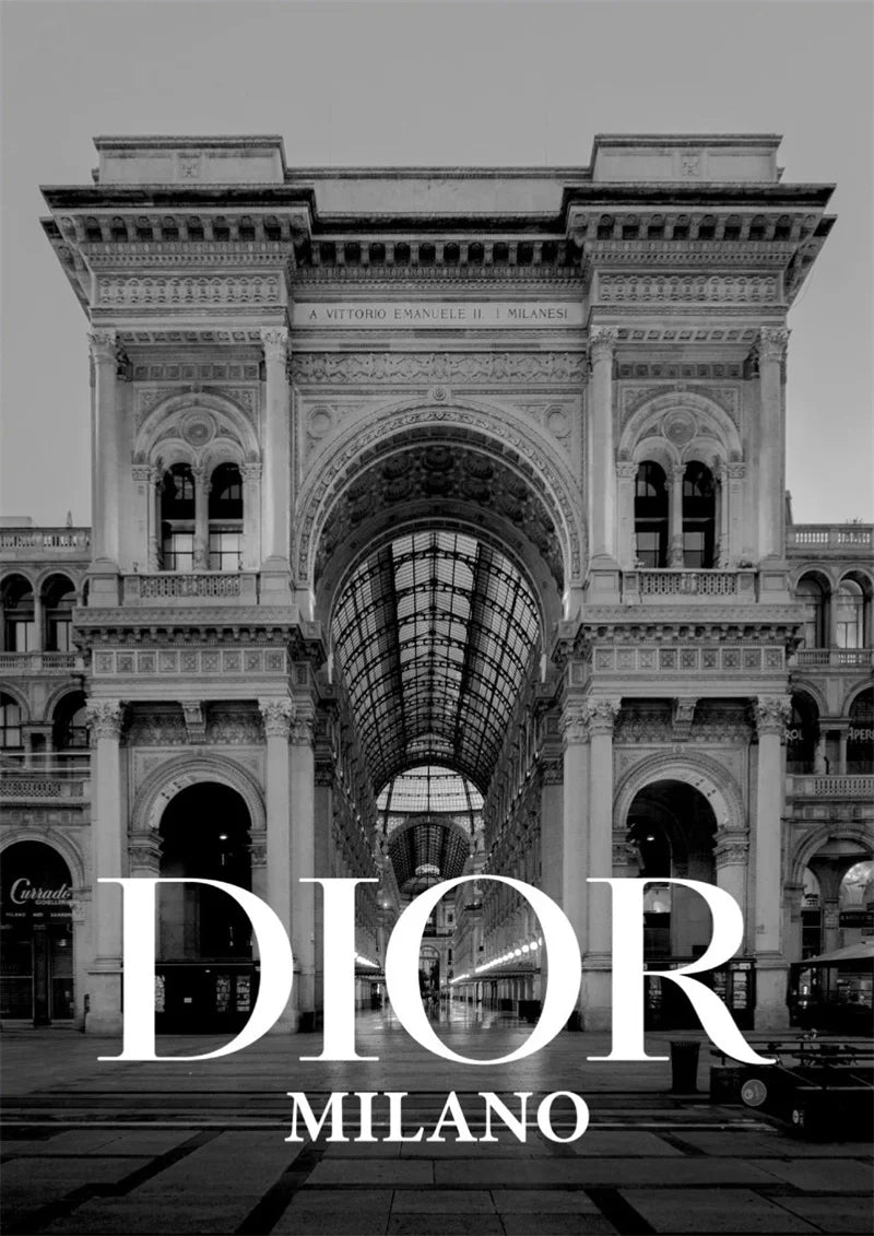 Black & White Canvas Art - Featuring iconic Landmarks