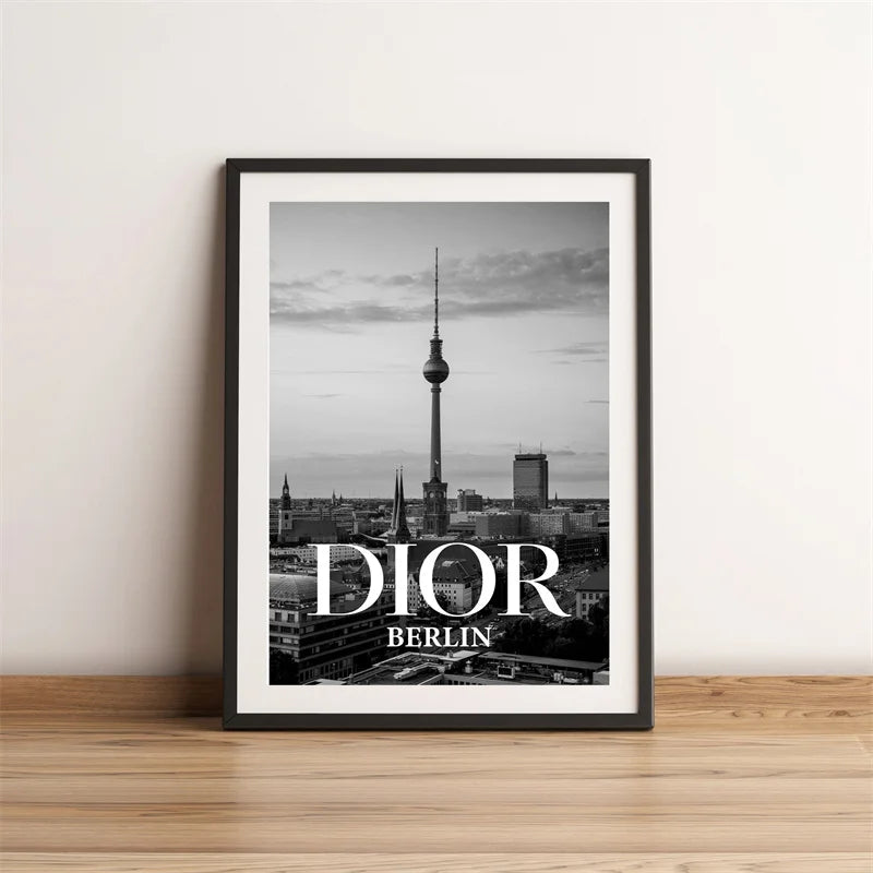 Black & White Canvas Art - Featuring iconic Landmarks