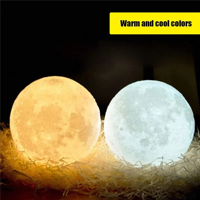 Lunar Glow Touch Moon Lamp