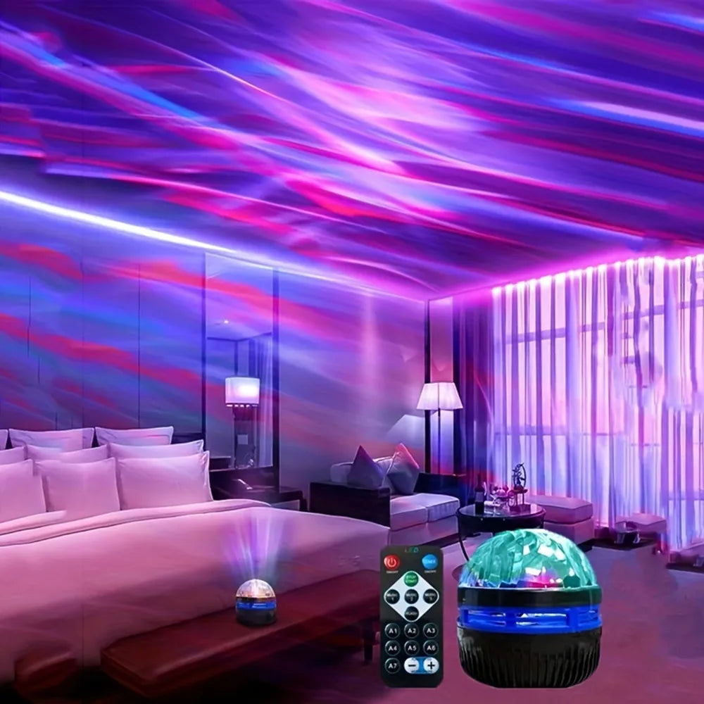 LED Galexy Ocean Wave lamp