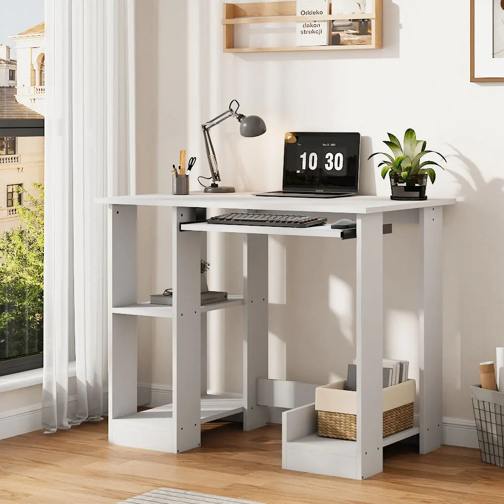 Glacier White Desk