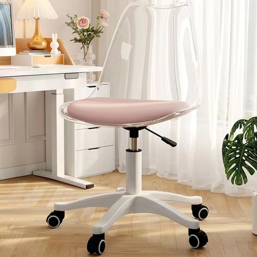 Clear Swivel Desk Chair