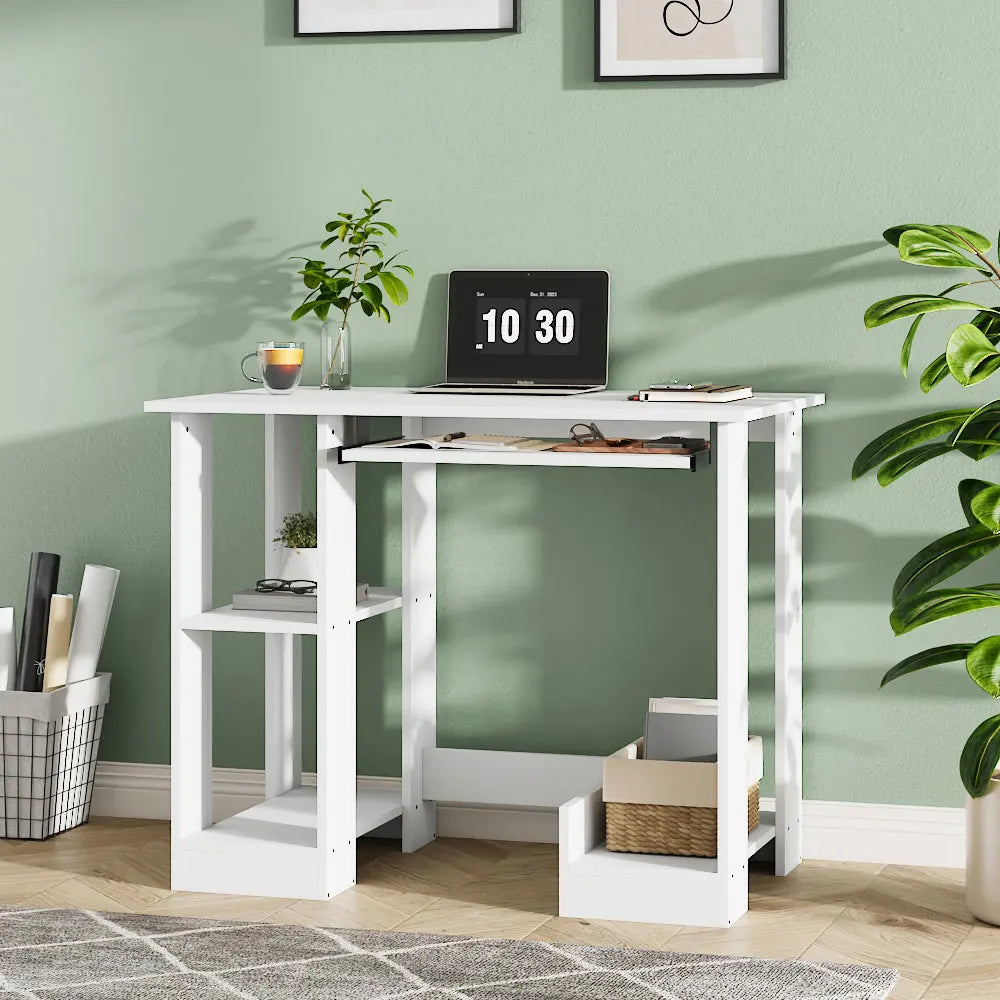 Glacier White Desk