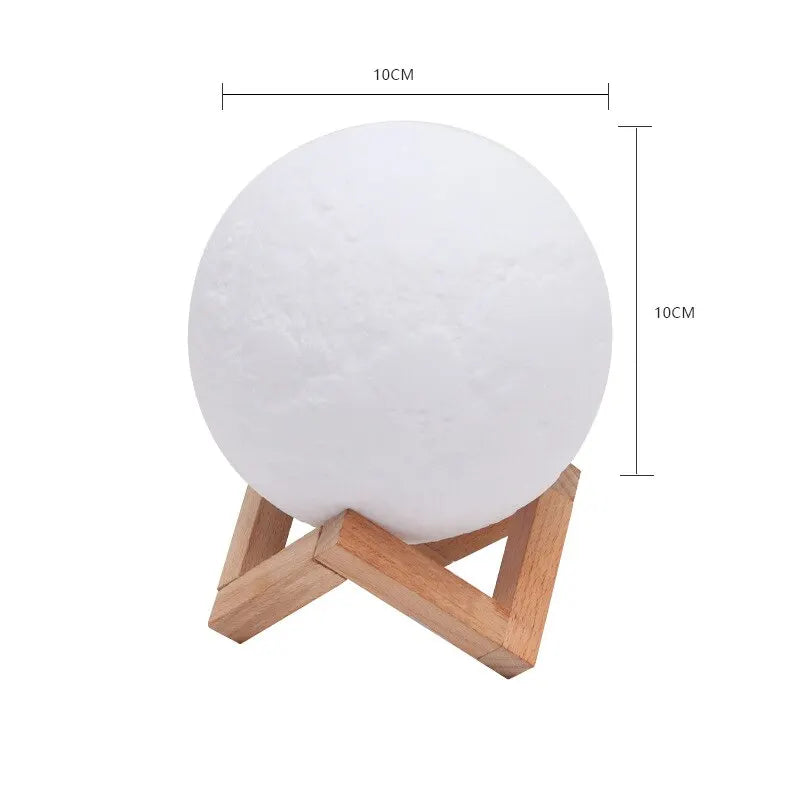 Lunar Glow Touch Moon Lamp