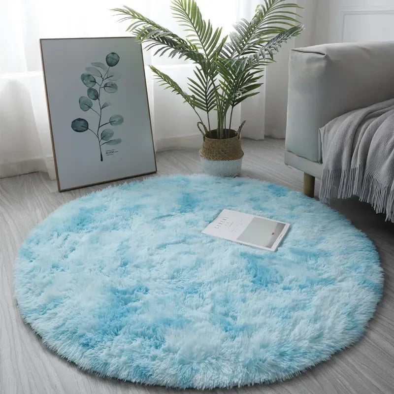 Soft Fluffy Plush Round rug