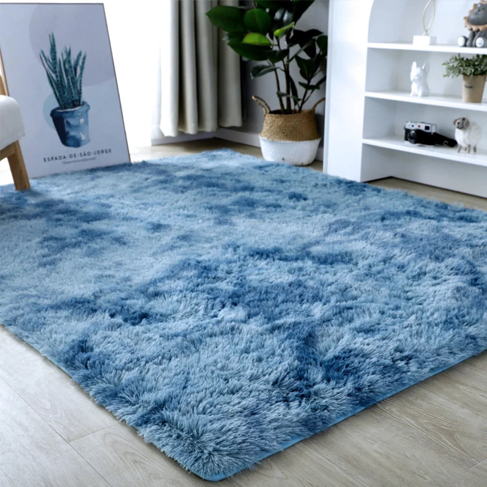Plush cosy fluffy carpet