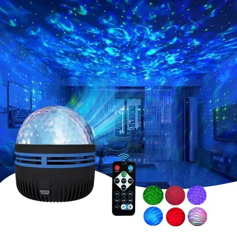 LED Galexy Ocean Wave lamp
