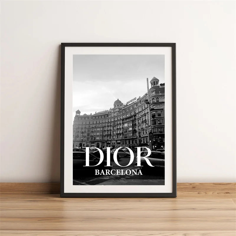 Black & White Canvas Art - Featuring iconic Landmarks