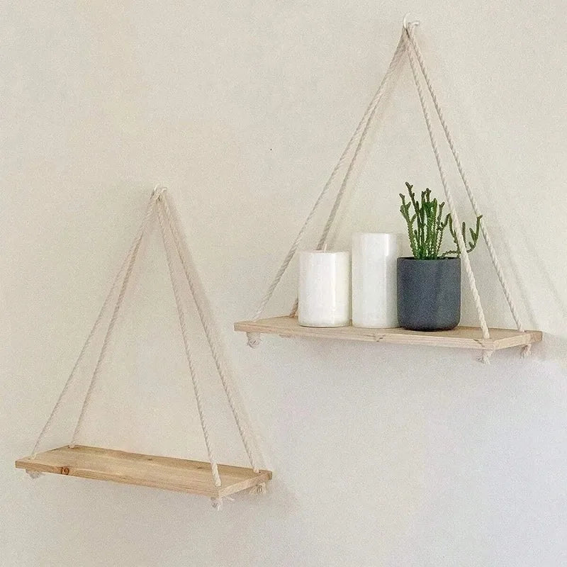 Floating Rope Wall Shelf