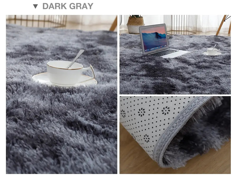 Plush cosy fluffy carpet